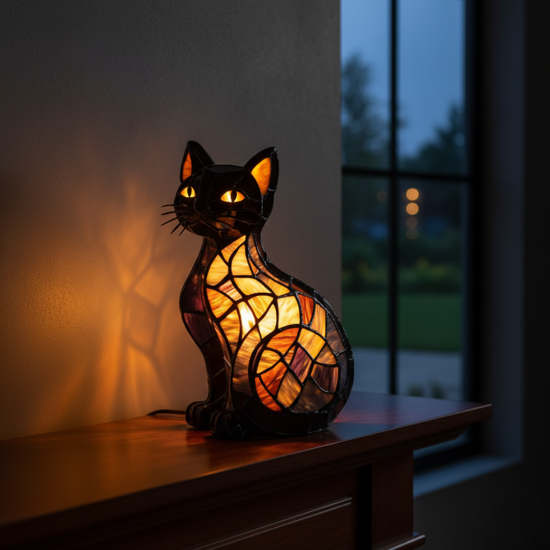 Sijoča mačka opolnoči